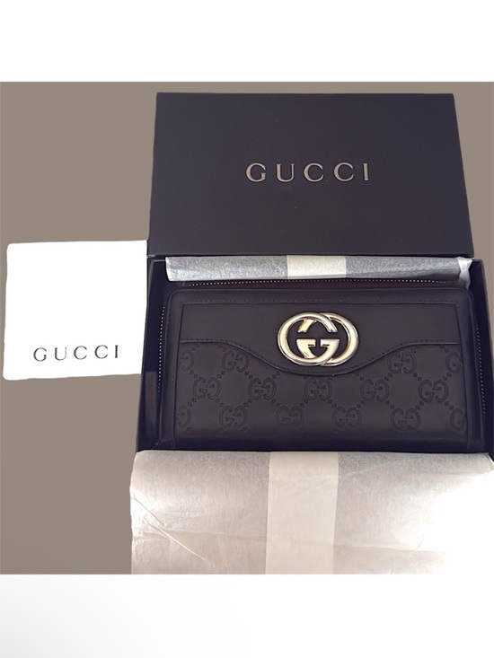 Gucci Handbags - Gucci Sukey Long Zip Around Wallet Guccissima GG Brown Leather Large with Box